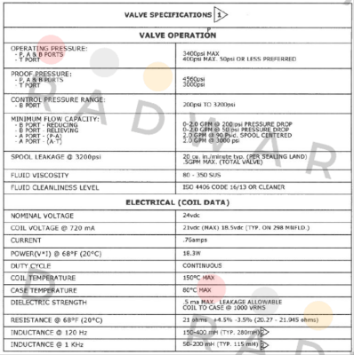 VEP03M-3-B220-GD-24L-B-Y5861-8 (OEM) Continental Hydraulics