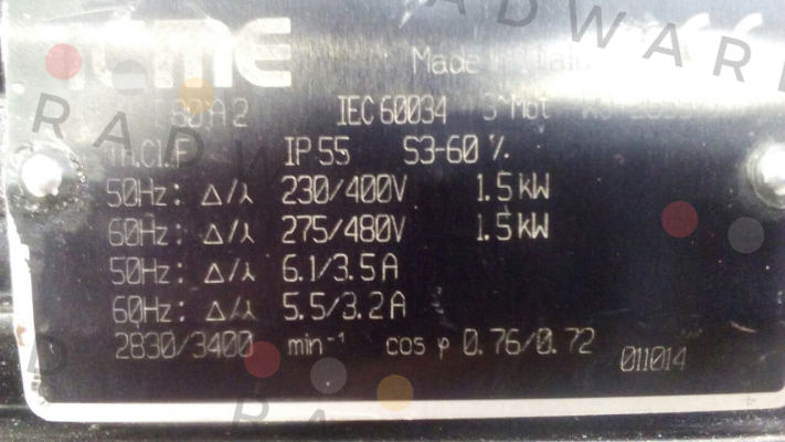 IEC60034  Icme Motor