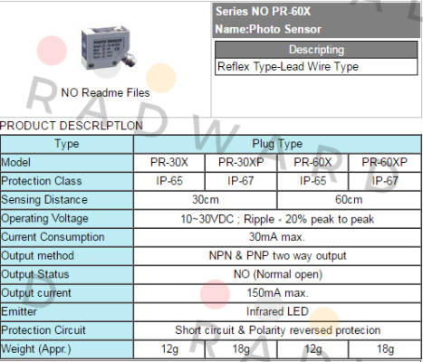 PR-60X Fotek