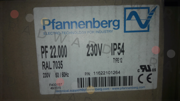 PF22.000 OEM- alternative 11622101055/ PF22.000  Pfannenberg