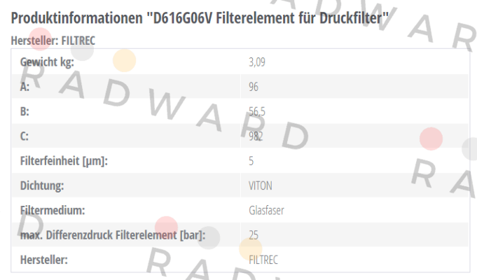 D616G06V  Filtrec