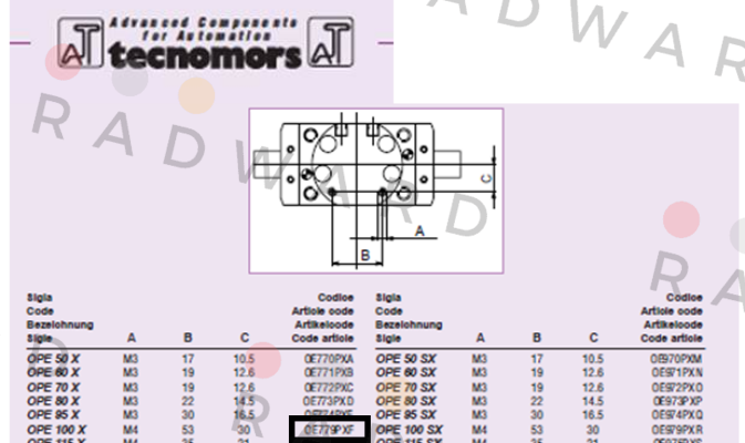 OPE100X                 Tecnomors