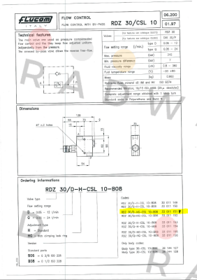 RDZ 30/D-HG-CSL 10-B06 33 011 151  Flucom