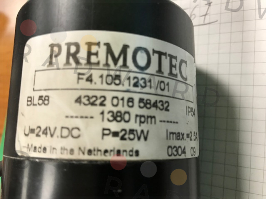 F4.105.1231/01 BL58 4322 016 58432 (OEM)   Premotec