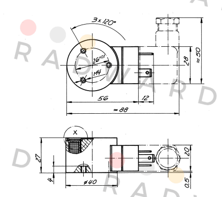 GTA040.524001 24V DC  HAHN-MAGNET (Kendrion)