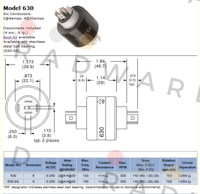 Model 630 Mercotac