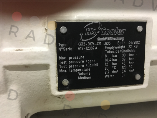 KK12-BCV-421(V1) L635 HS Cooler