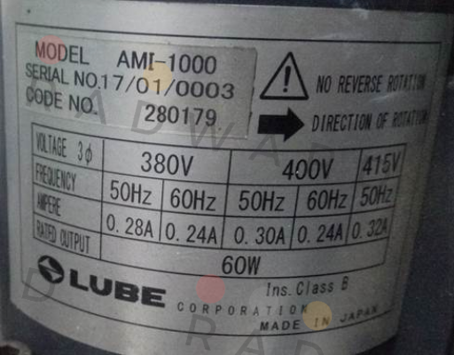 AMI-1000 Lube