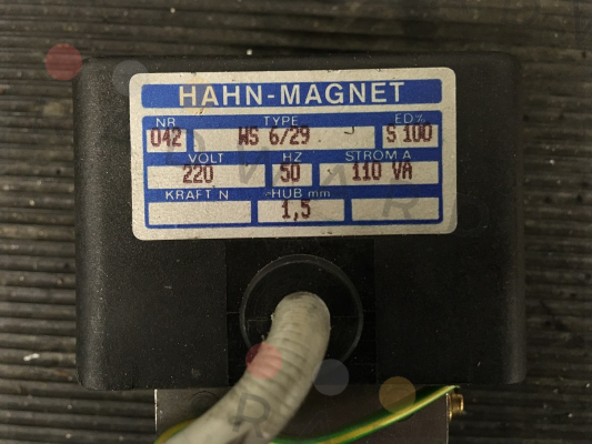 WS 6/29 - obsolete, replaced by OAC006209 HAHN-MAGNET (Kendrion)