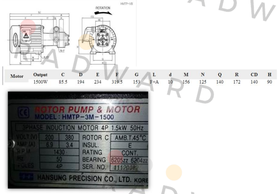 HMTP-3M-1500-204HAVB Hansung Precision