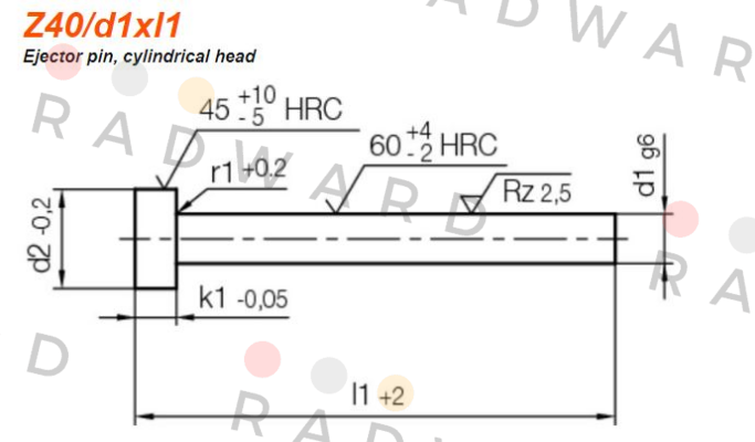 Z40/1,5x100 Hasco