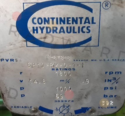 PVR1R 6B10-RM-0-1-1 Continental Hydraulics