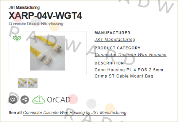 XARP-04V-WGT4 / alternative XARP-04V JST
