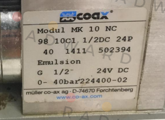 MK 10 NC (502394) Coax