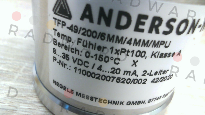 TFP-49/200/6MM/4MM/MPU /TB0-150/X (7449.2014) Anderson-Negele