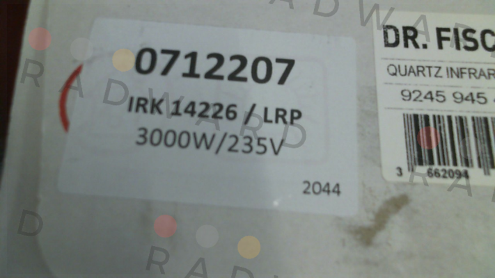 71-2207 / IRK DRF 14226 LRP 3000W 235V Dr. Fischer