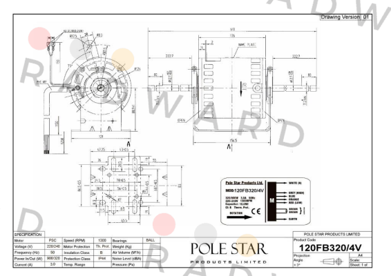 120FB320/4V  Pole Star