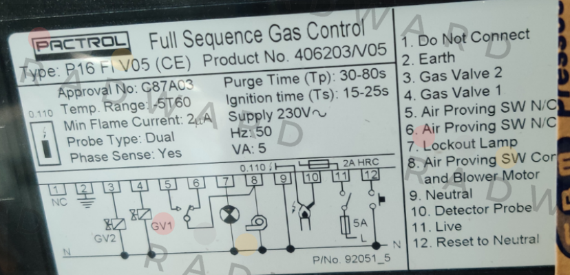 406203 V05 (CE) PAC40077 Pactrol