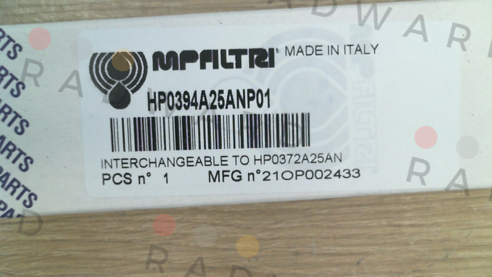 1652 / HP-039-4-A25-A-N-P01 MP Filtri