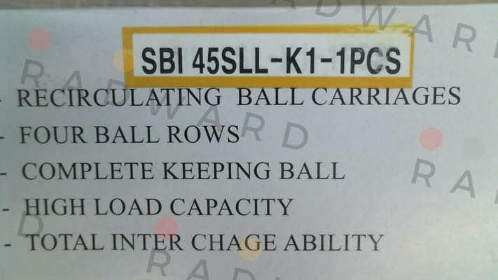 SBI45SLL K1 SBC Linear Rail System