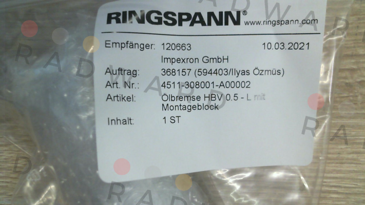 4511-308001-A00002 Ringspann