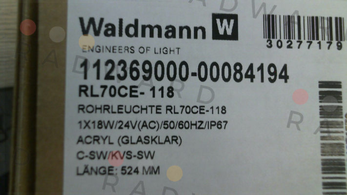 RL70CE-118　№112369000-00084194 Waldmann