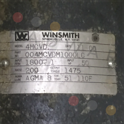 004MCVDDM1000LC  Winsmith