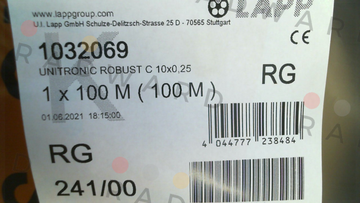 1032069 (roll x100 meters) Lapp Kabel