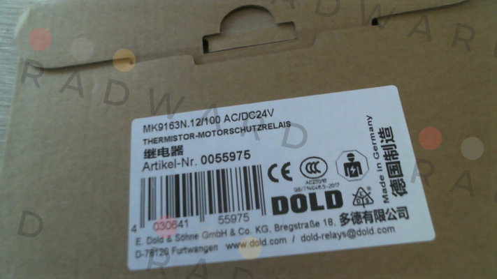 0055975 / MK9163N.12/100 AC/DC24V Dold