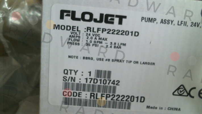 RLFP222201 Flojet Pump