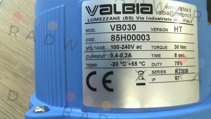 VB030 Type:2500 1 1/2+E Valbia