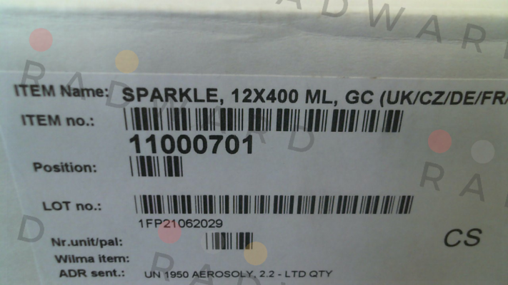 1100 0701 Sparkle (1 pack - 12 pcsX400 ML) Chemsearch