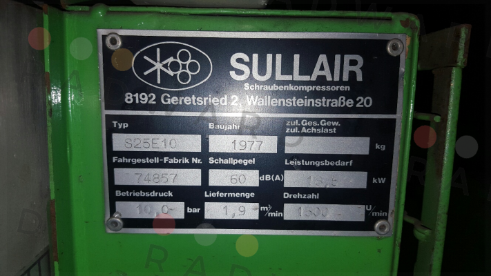 Platine U1 / Versorgungs- und Steuerkarte für S25 E10  Sullair