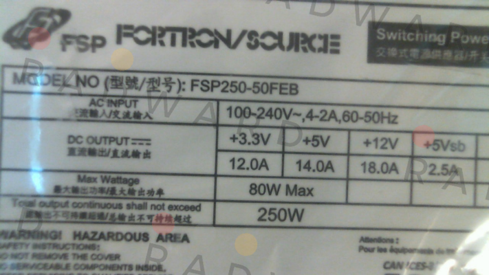 9PA250FK08 / FSP250-50FEB Fsp