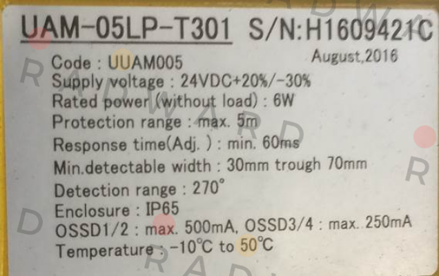 UAM-05LP-T301 Hokuyo