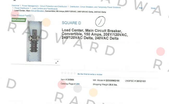 QO330MQ150 Square D (Schneider Electric)