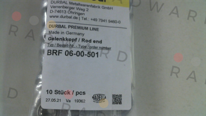 BRF06-00-501 Durbal