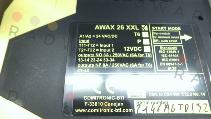 AWAX26XXLT6/24V Comitronic