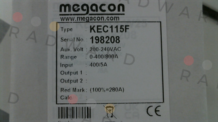 KEC115F - 200-240V Megacon