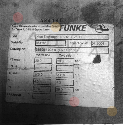 TPL01-L-26-11 Funke