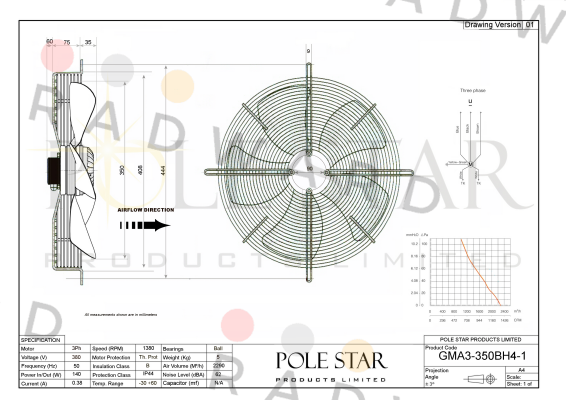 GMA3-350BH4-1 Pole Star