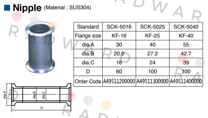 SCK-5016 ULVAC