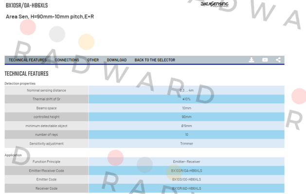 BX10SR/0A-HB6XLS Micro Detectors / Diell