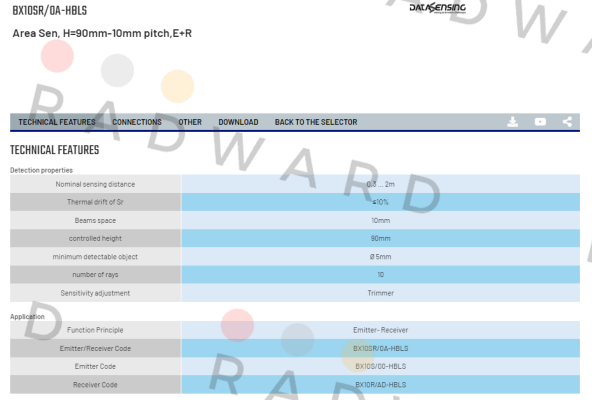 BX10SR/0A-HBLS Micro Detectors / Diell