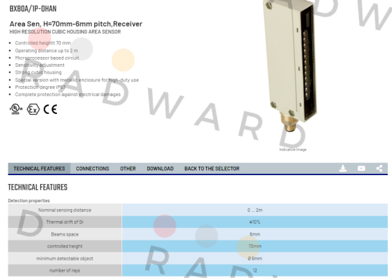 BX80A/1P-0HAN Micro Detectors / Diell