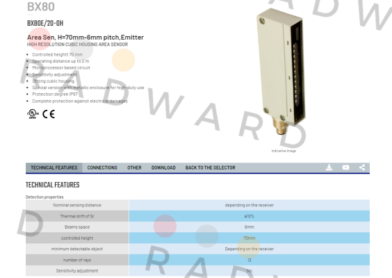 BX80E/20-0H Micro Detectors / Diell