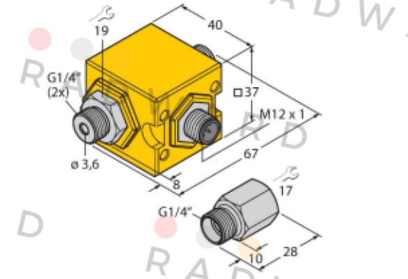 FCIC-G1/4A4P-LIL-H1141/1.0 Turck