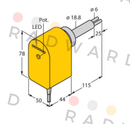 FCS-HA2P-VRX/24VDC/AL115 6M Turck