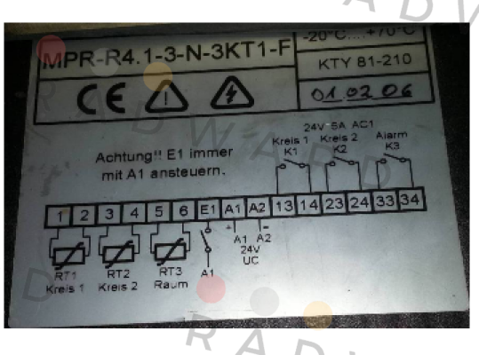 MPR-R4.1-3-N-3KT1-F  KTY81-210 (OEM)  Welba