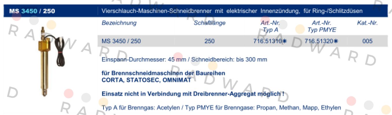 MS 3450/250-PMY Messer